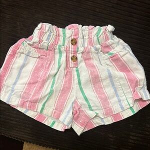 Striped Pink and Green Shorts
